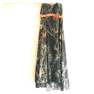Custom Made Camouflage Prom Dress - Corset Back